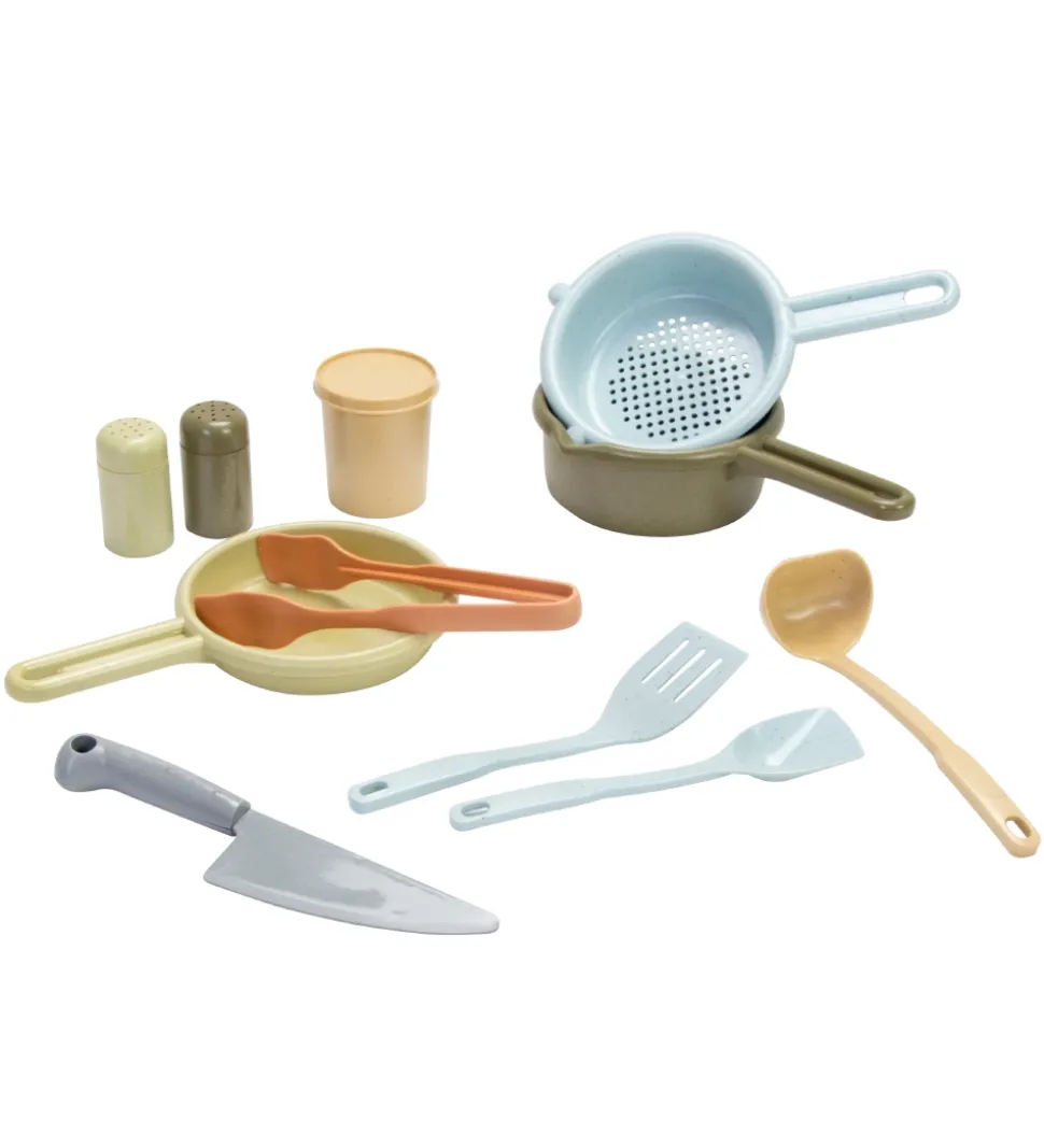 Dantoy BIO Plastic Køkkensæt - 11 Dele - Pastel