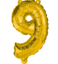 Decorata Party Foileballon - 85 cm - No 9 - Guld