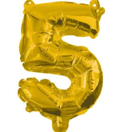 Decorata Party Foileballon - 85 cm - No 5 - Guld
