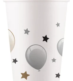 Decorata Party Papkrus - 8-pak - 200 ml - Milestone Happy Birthd