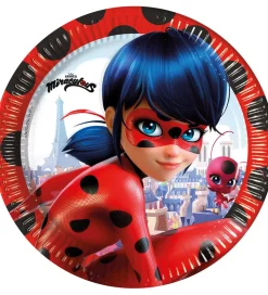 Decorata Party Paptallerkner - 8-pak - 23 cm - Miraculous Lady