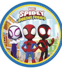 Decorata Party Paptallerkner - 8-pak - 23 cm - Spidey & His Amaz