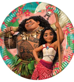 Decorata Party Paptallerkner - 8-pak - 20cm - Moana II