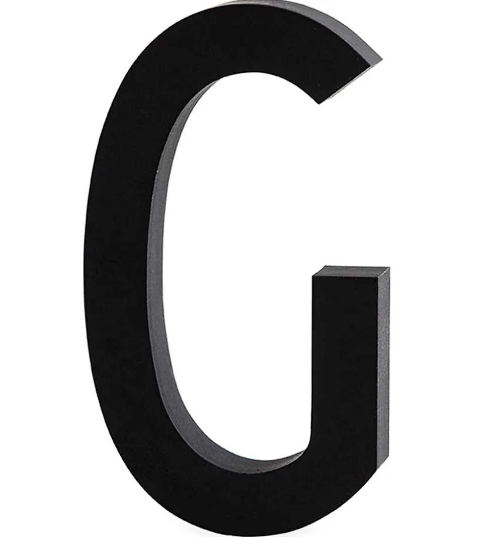 Design Letters Alubogstav - G - Sort
