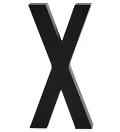 Design Letters Alubogstav - X - Sort