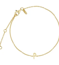 Design Letters Armbånd - P - 18K Guldbelagt