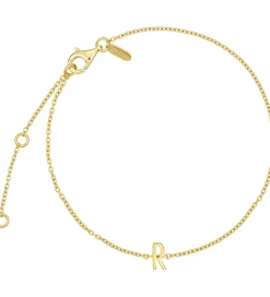 Design Letters Armbånd - R - 18K Guldbelagt
