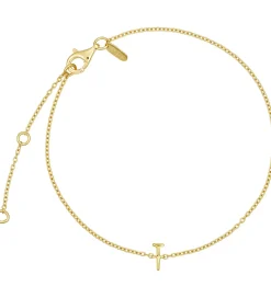 Design Letters Armbånd - T - 18K Guldbelagt