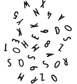 Design Letters Bogstaver - Sort