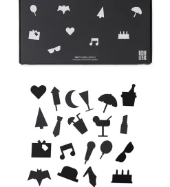 Design Letters Ikoner - Fest - Sort