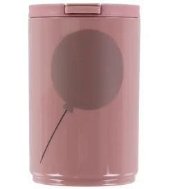 Design Letters Kop m. Sugerør - Travel - 330 ml - Rosa