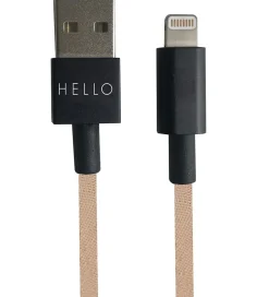 Design Letters Opladerkabel - iPhone - USB-A/Lightning - Beige