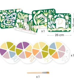 Djeco Farvesæt - Palette Painting - Wild Ones