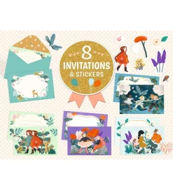 Djeco Invitationer - 8 stk. - Haven