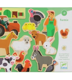 Djeco Magnetspil - 24 Brikker - Farmix