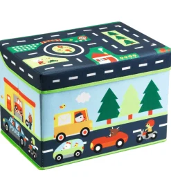 Djeco Opbevaringskasse - 35x25x25 cm - Biler