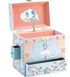 Djeco Smykkeskrin m. Musik - 16x17x10 cm - Ballerina På Scenen