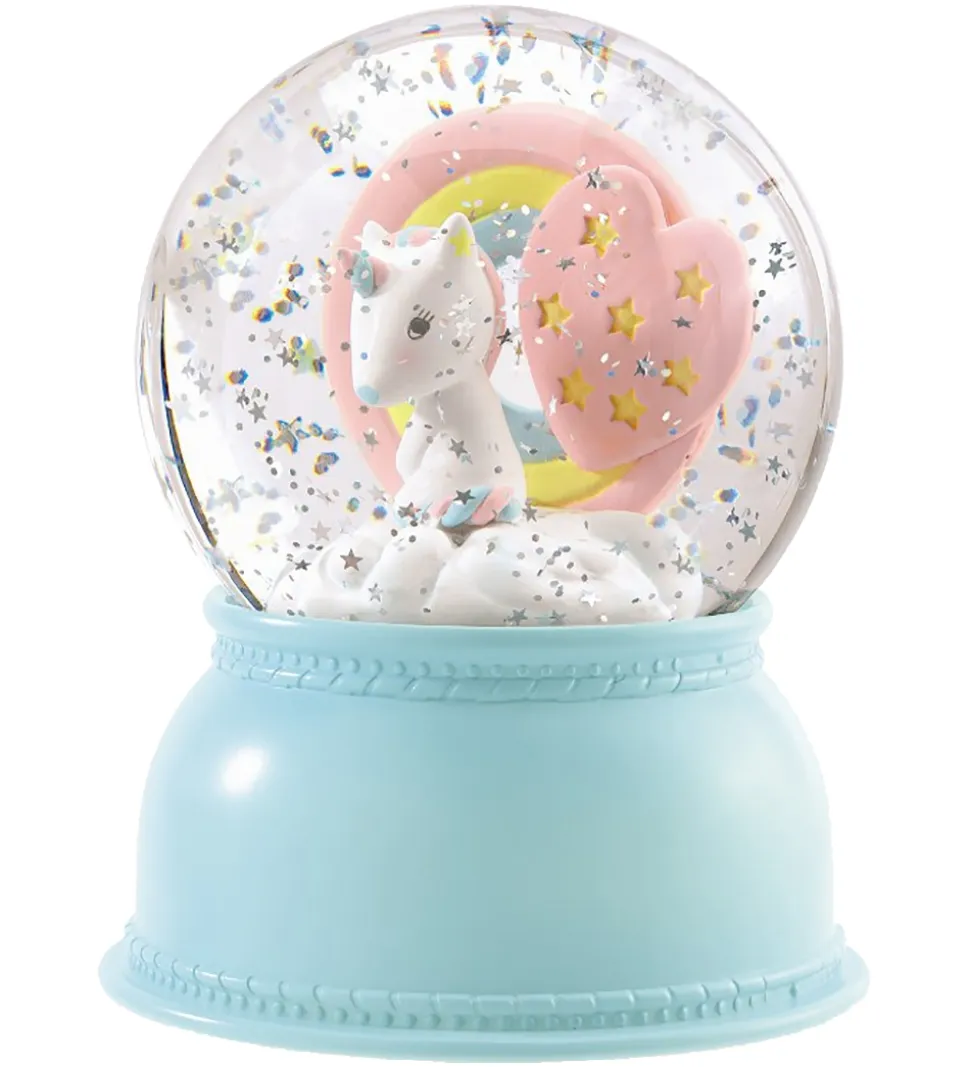 Djeco Snekugle m. Lys - 14 cm - Enhjørning