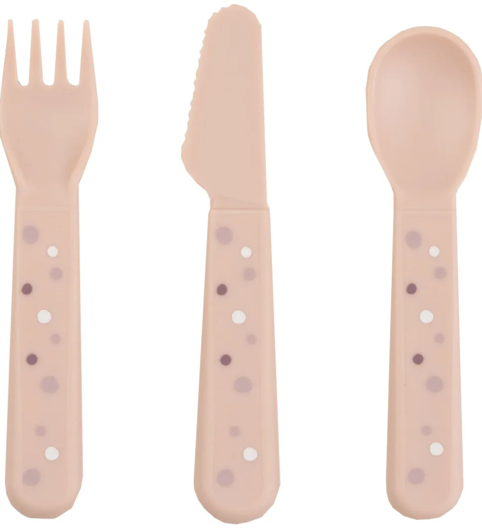 Done by Deer Børnebestik - 3 stk - Happy Dots - Powder