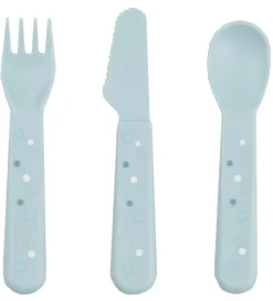 Done by Deer Børnebestik - 3 stk - Happy Dots - Blue