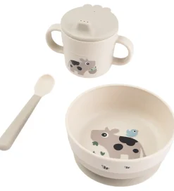 Done by Deer Spisesæt - 3 Dele - Foodie - Tiny Farm - Sand