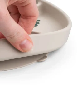 Done By Deer Stick And Stay Inddelt Tallerken - Tiny Farm - Sand