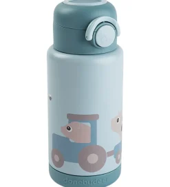 Done by Deer Termoflaske - 340 ml - Tiny Farm - Blå