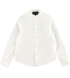 Emporio Armani Sæt - Skjorte/Shorts - Hvid/Dark Navy