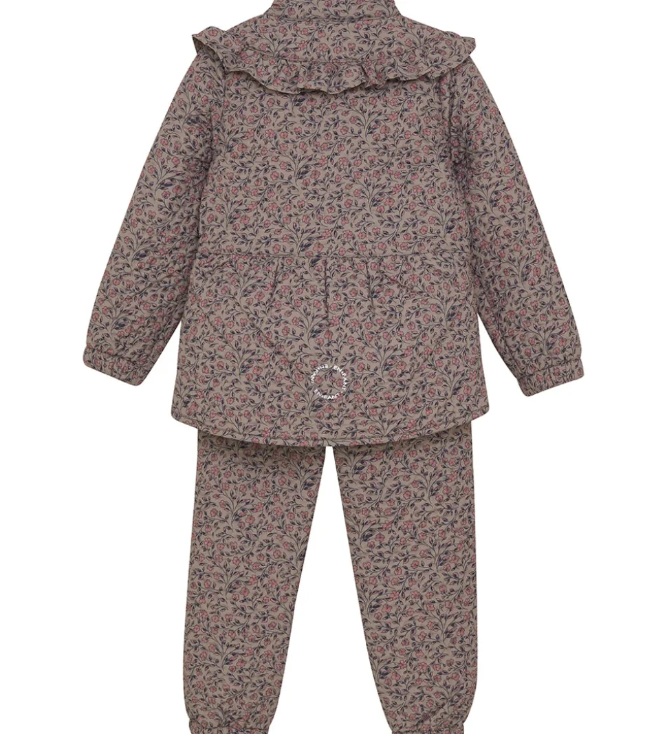 En Fant Termotøj - Quiltet - Fungi m. Blomster/Flæser