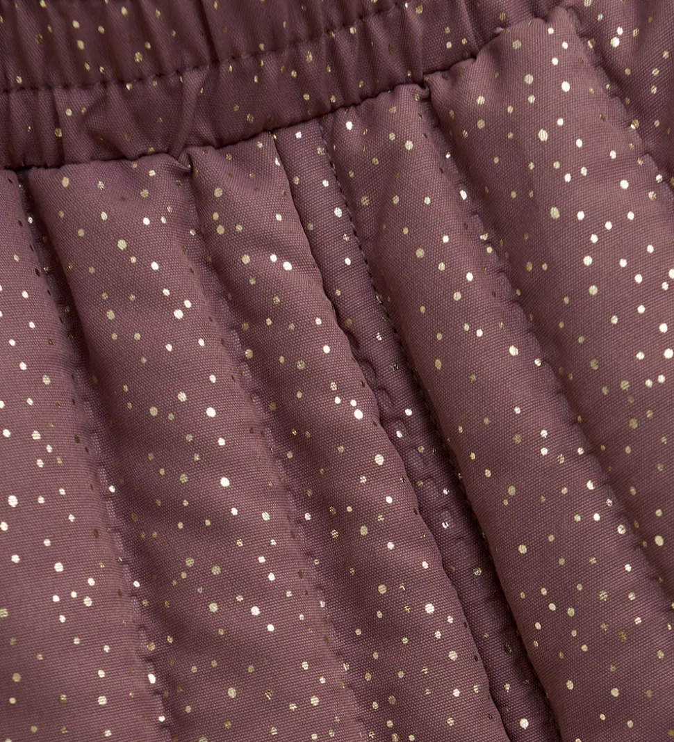 En Fant Termotøj - Rose Taupe m. Flæser/Glitter