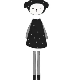 Fabelab Wallstickers - Dreamy Friend Sheep - Sort m. Får