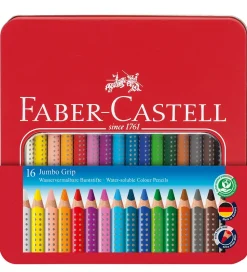 Faber-Castell Farveblyanter - Jumbo Grip - Akvarel - 16 stk - Mu