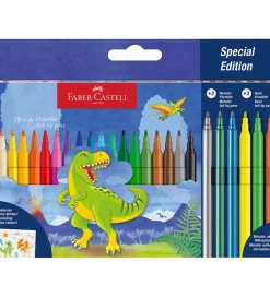 Faber-Castell Tuscher - 18+3 Metallic + 3 Neon - Dinosaur
