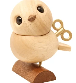 FableWood H.C. Andersen - Nattergalen - 8 cm - Natur/Guld