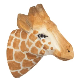 ferm Living Knage - Håndskåret Træ - 9,5x9,5x5 cm - Giraf