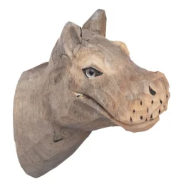 ferm Living Knage - 9,5x9,5x5 cm - Håndskåret Træ - Flodhest