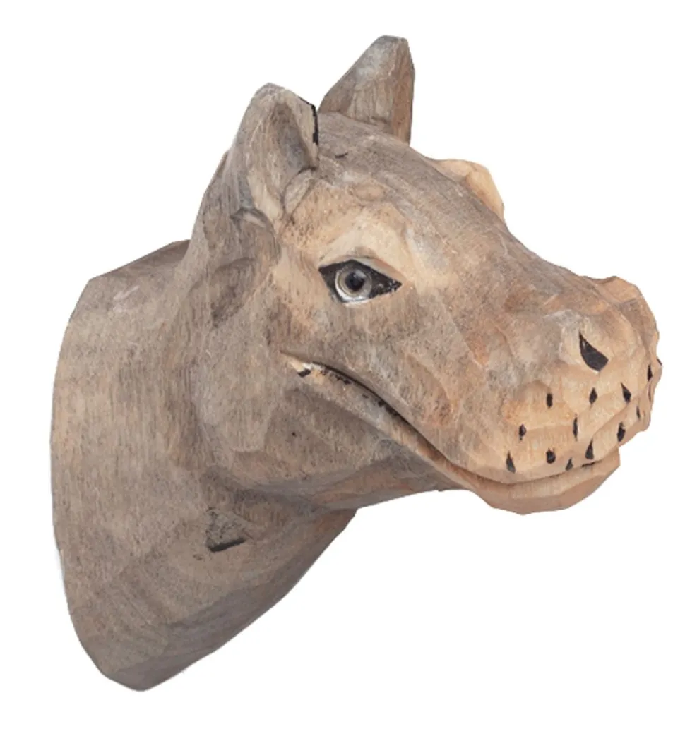 ferm Living Knage - 9,5x9,5x5 cm - Håndskåret Træ - Flodhest