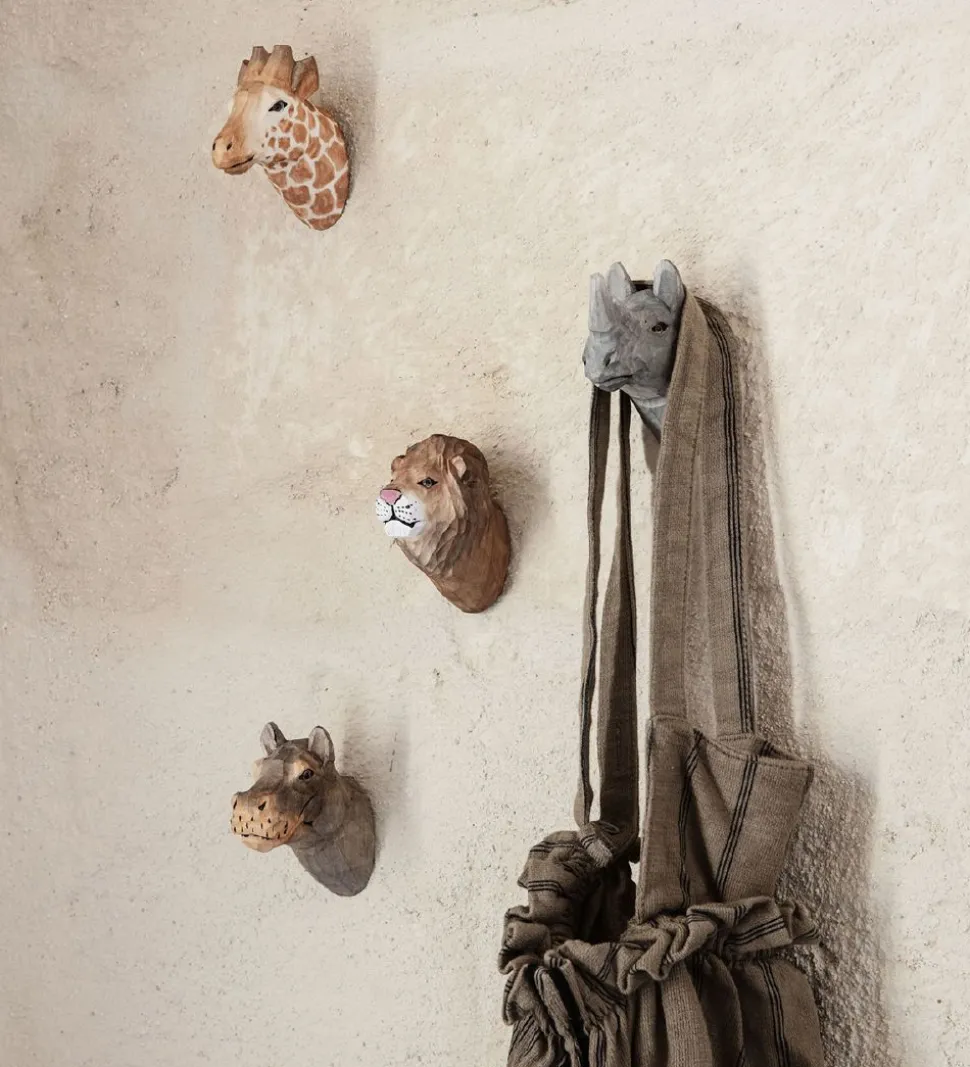 ferm Living Knage - 9,5x9,5x5 cm - Håndskåret Træ - Flodhest