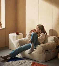 Ferm Living Lænestol - Billow Bean Bag - 50x80x48 cm - Off-white