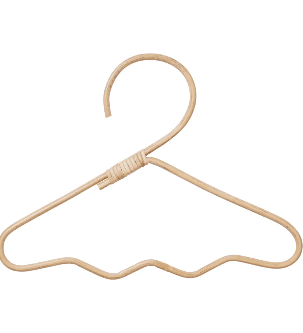 Ferm Living Tøjbøjler - Rattan - 30x20 cm - 3-pak - Wavi - Natur