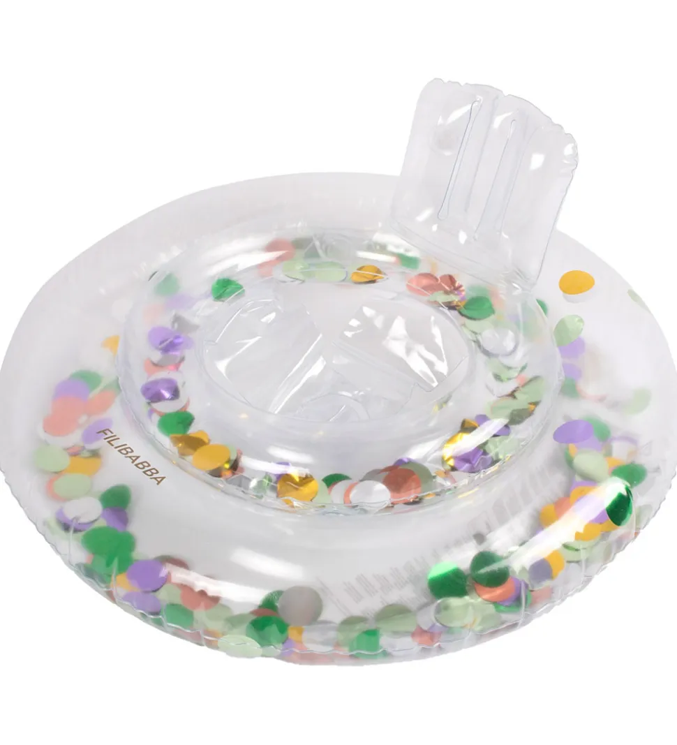 Filibabba Babybadering - Alfie - 60 cm - Regnbuefarvet Konfetti