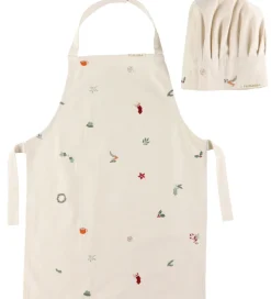 Filibabba Forklæde Og Kokkehue - Wonderful Winter m. Broderi