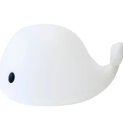 Filibabba Gulvlampe - Big LED Whale - 50 cm - Hvid