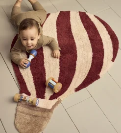 Filibabba Gulvtæppe - Luftballon - 71x100 cm - Deeply Red