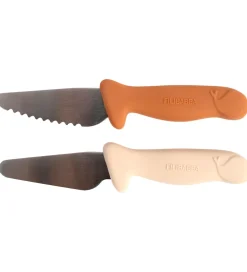 Filibabba Knivsæt Til Børn - 2-pak - Pumpkin + Offwhite