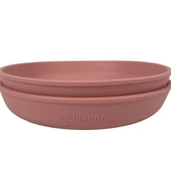 Filibabba Tallerkener - Silikone - 2-Pak - Rose