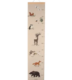 Filibabba Vægdekoration - Højdemåler - Skovens dyr