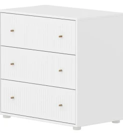 Flexa Kommode - Saga - 75x74 cm - Hvid/Egetræ