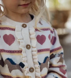 Fliink Cardigan - Strik - Viskoseblanding - Kino - Sandshell