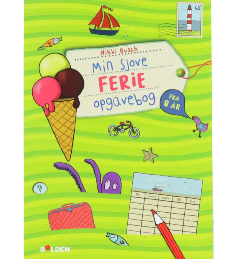 Forlaget Bolden Aktivitetsbog - Min Sjove Ferie Opgavebog